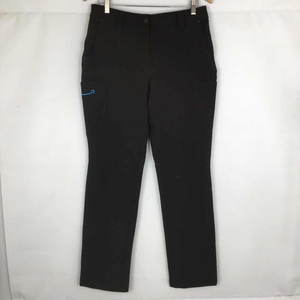 Amazon Womens Delivery Uniform Luly Yang Cargo Pants Black Size Medium - Picture 10 of 11